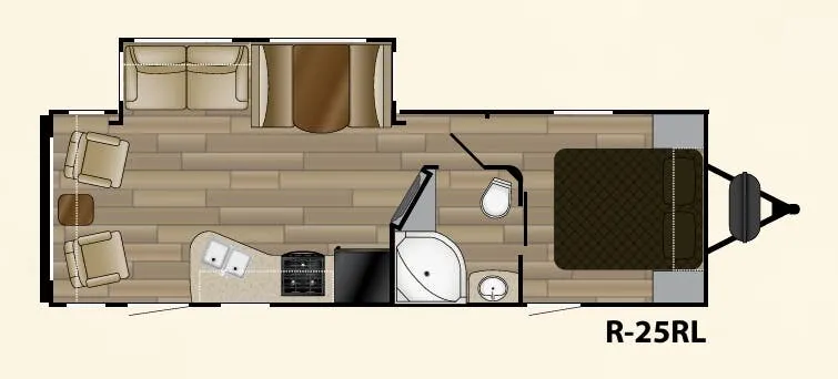 Cruiser RV Radiance 25RL floor plan