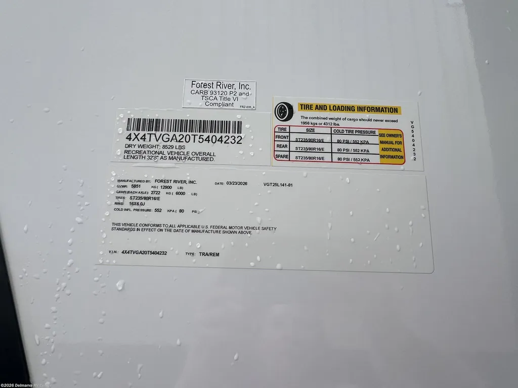 2026 Forest River Vengeance Rogue Armored 25L141, Photos photo 7