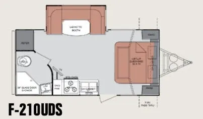 Cruiser RV Fun Finder 210UDS floor plan