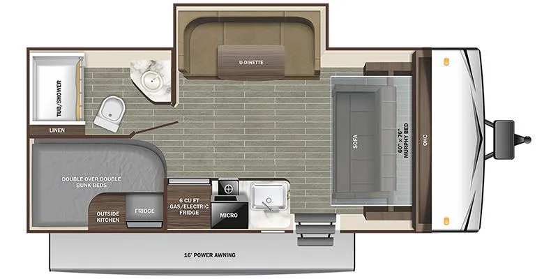 2024 Starcraft Autumn Ridge Single-Axle 188BHS floor plan