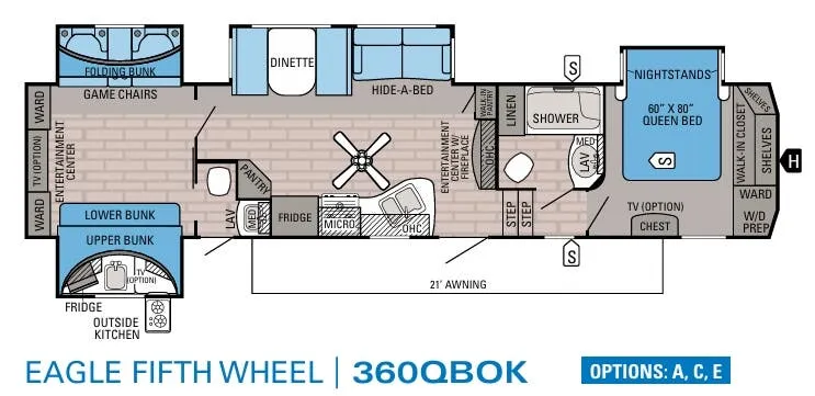 Jayco Eagle 360QBOK floor plan