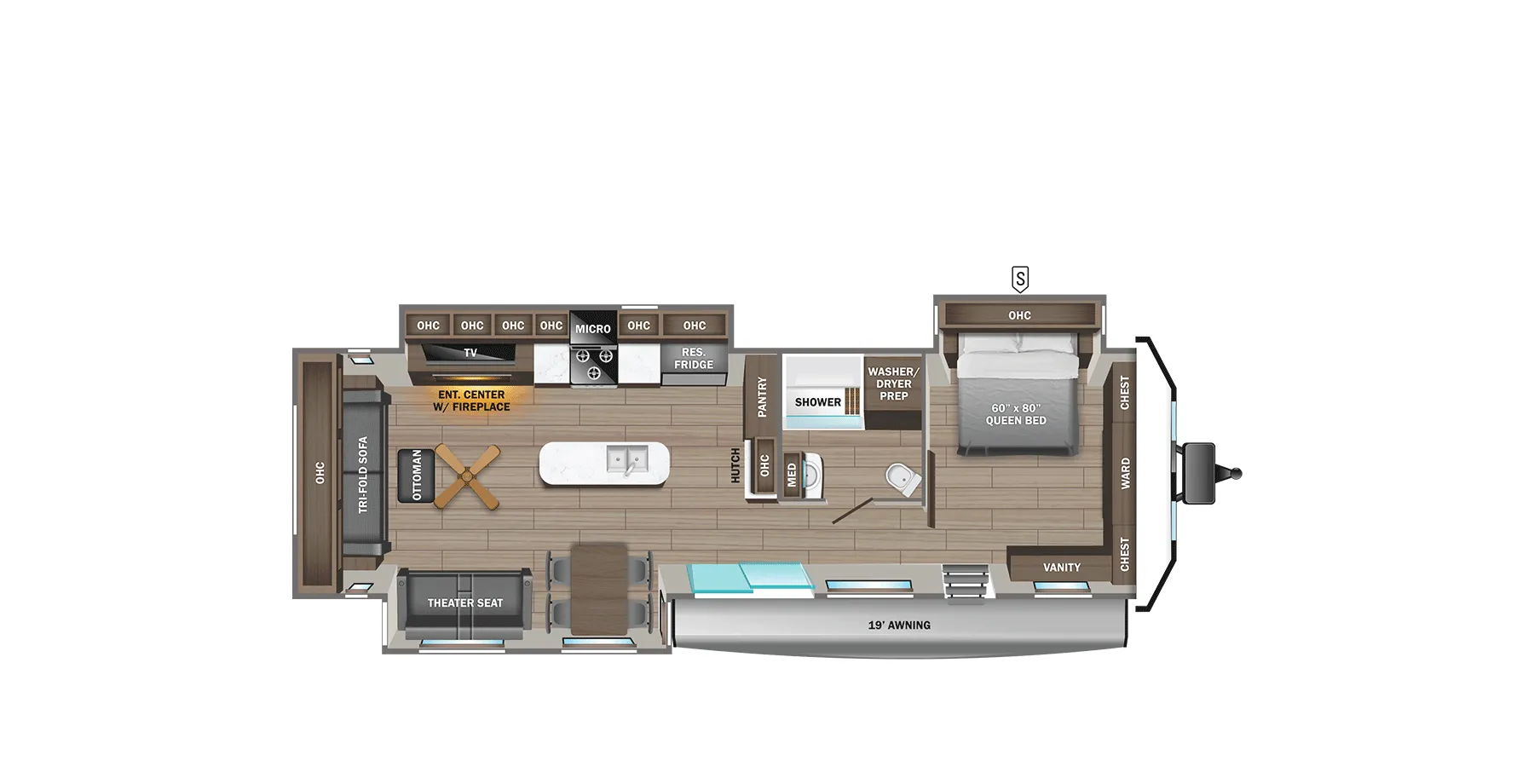 Jayco Jay Flight Bungalow 40RLTS floor plan