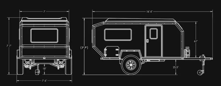 Bean Trailer Bean Squared Base floor plan