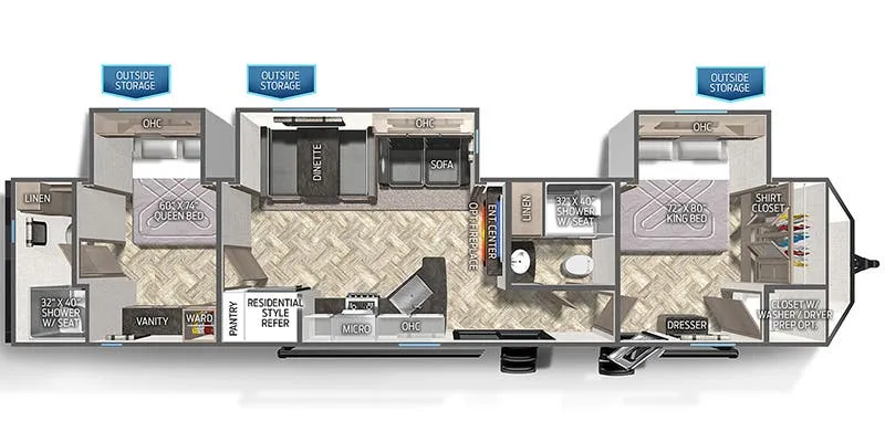 Palomino Puma 39DBT floor plan