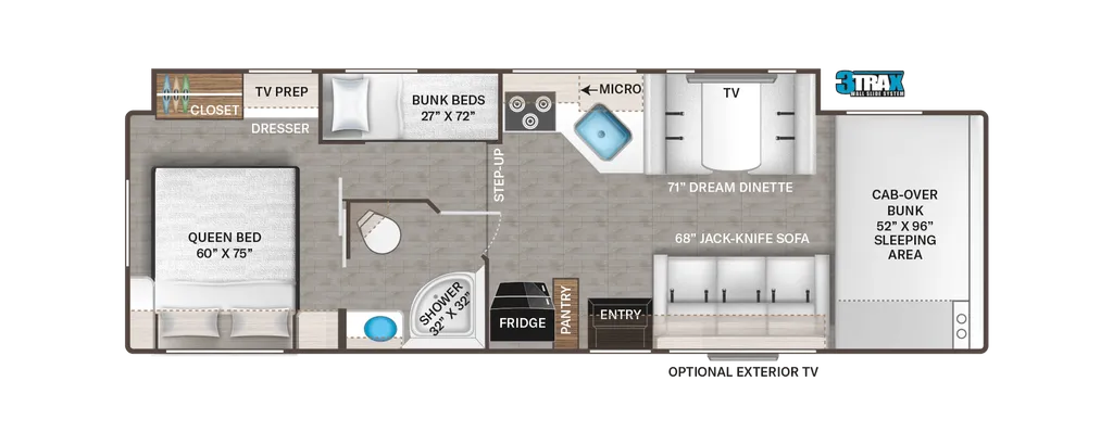 2024 Thor Motor Coach Four Winds 31EV floor plan