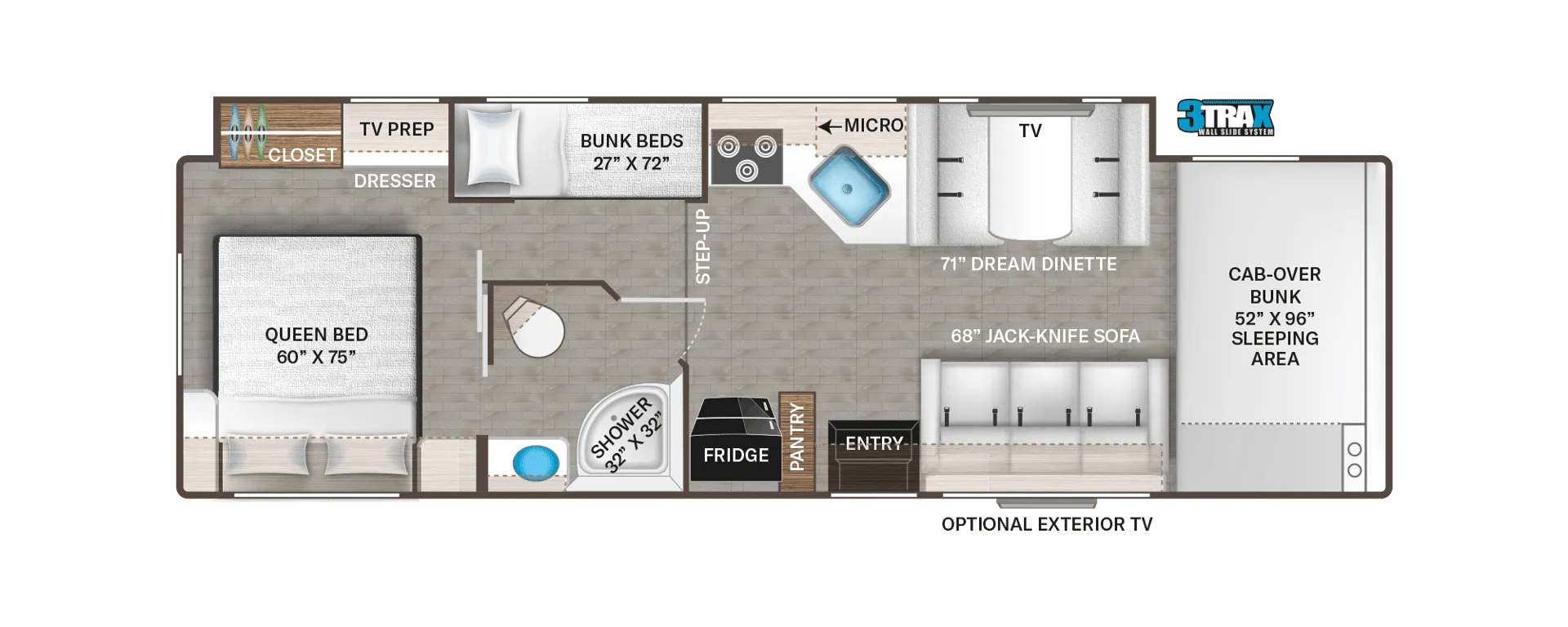 2024 Thor Motor Coach Four Winds 31EV - Floor plan