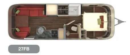 Airstream International Serenity 27FB floor plan