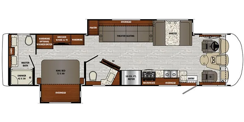 2021 Forest River Georgetown 7 Series GT7 36D7 - Floor plan