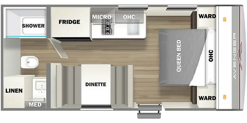 Prime Time Avenger LT 16FQ floor plan