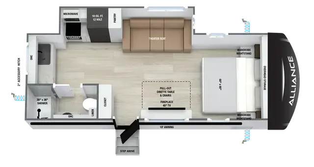 Alliance RV Delta ML216 floor plan