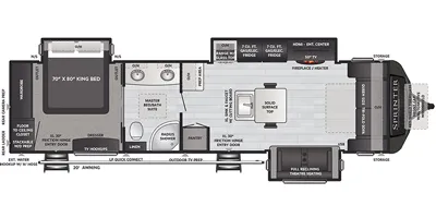 2021 Keystone Sprinter Limited 330KBS - Floor plan