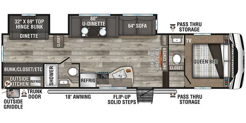 K-Z Sportsmen 302BHK floor plan