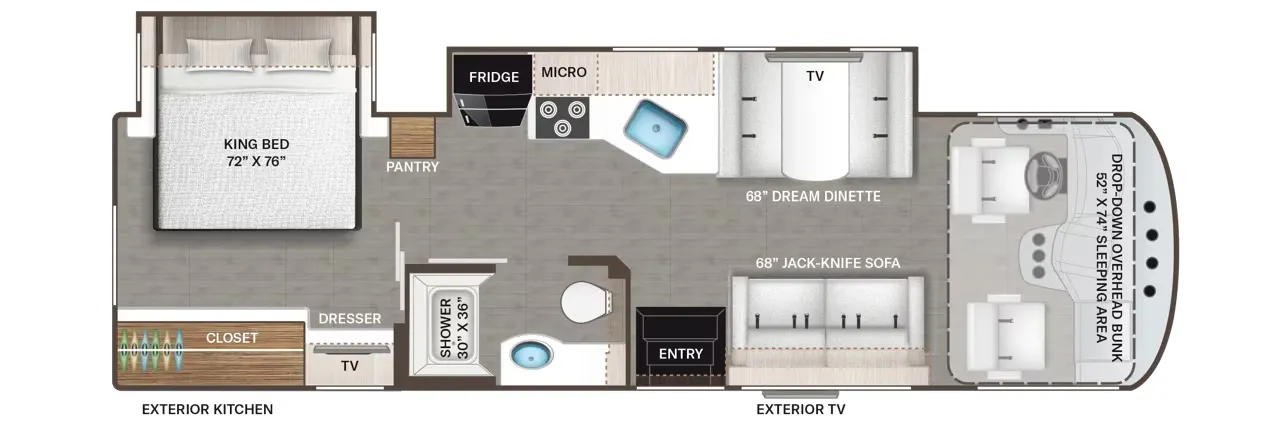 Thor Motor Coach A.C.E. 30C floor plan