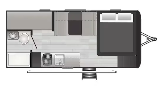 Keystone Hideout 175BH floor plan