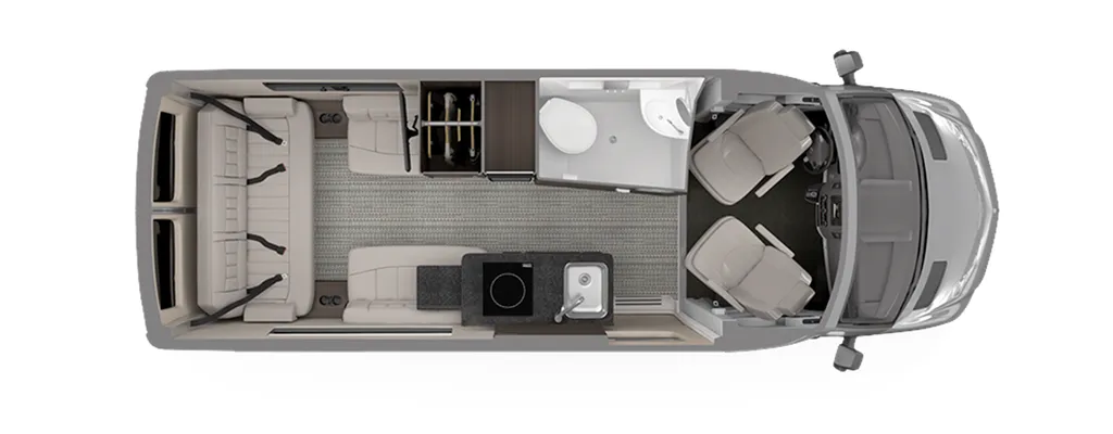 2026 Airstream Interstate 19GT floor plan