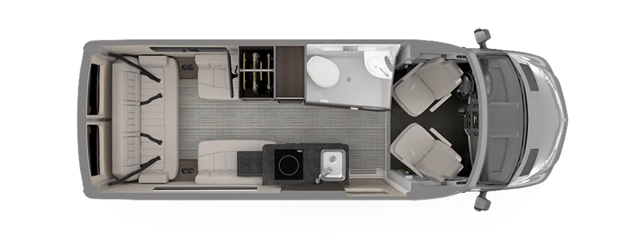 2026 Airstream Interstate 19GT - Floor plan
