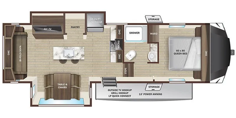 2025 Highland Ridge Roamer Light Duty 244RLS - Floor plan