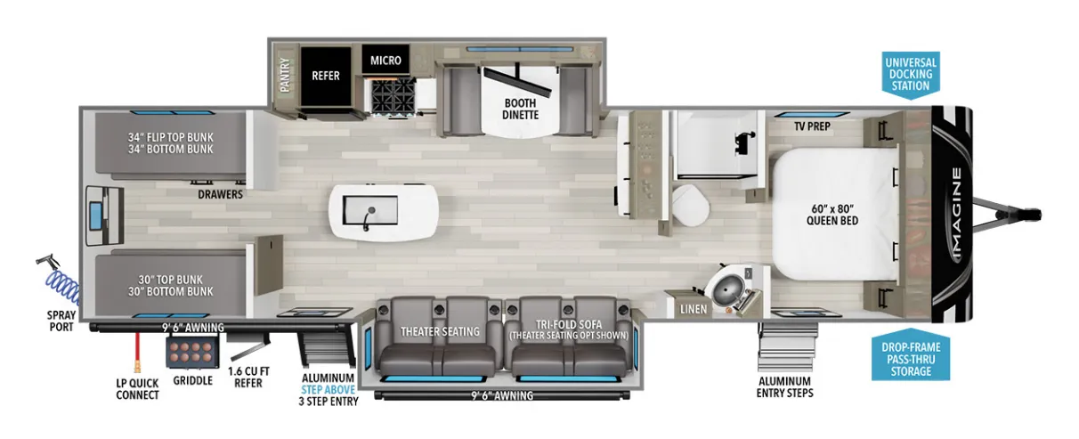 Grand Design Imagine 3210BH floor plan