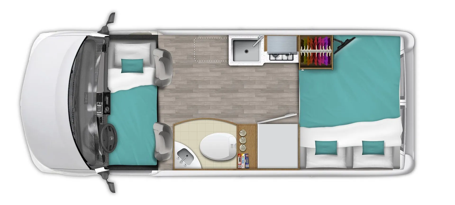 Roadtrek Play SRT Base floor plan