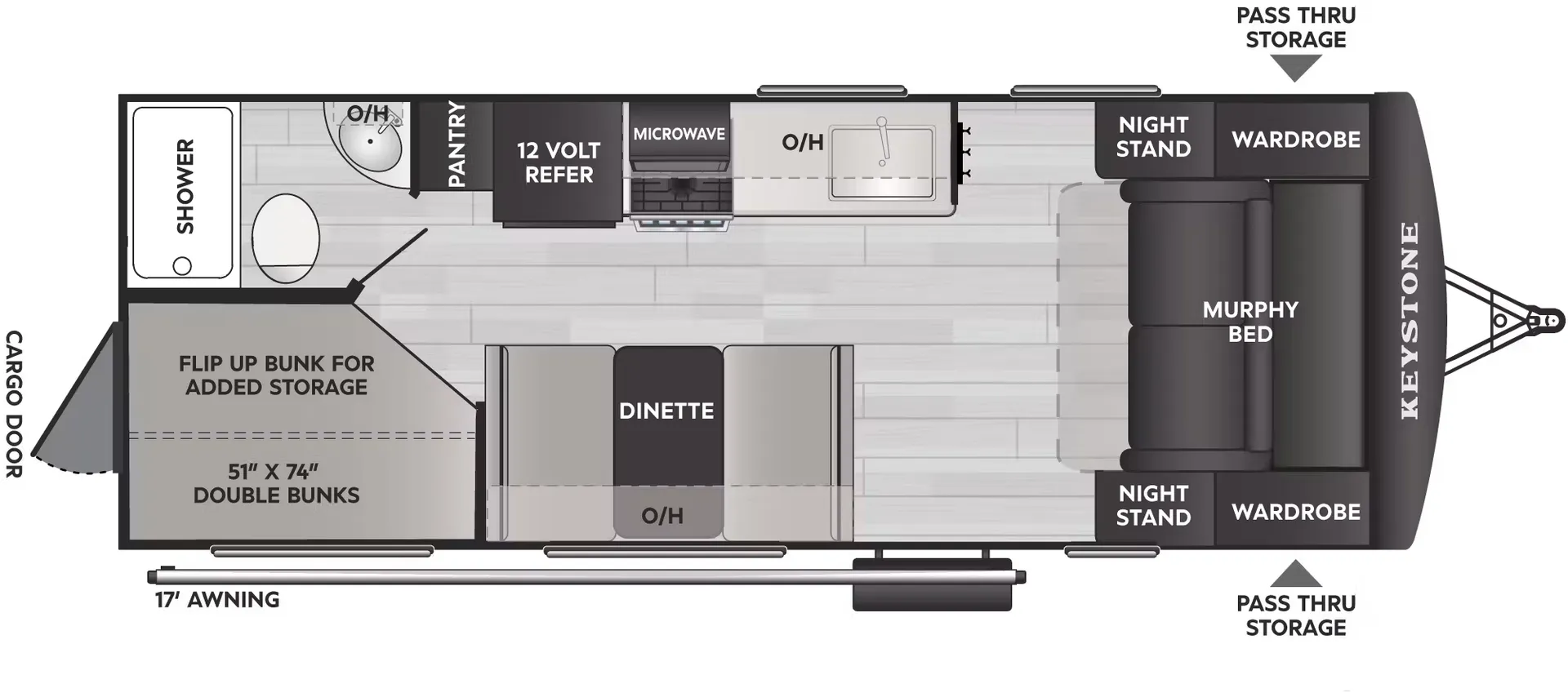 Keystone Passport Classic 214BHWE floor plan