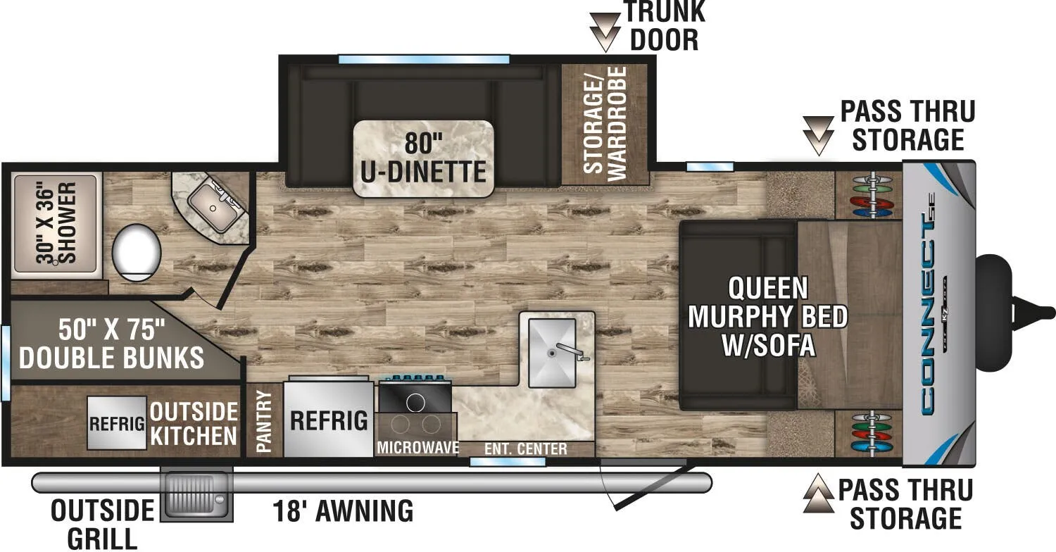 K-Z Connect SE C231BHKSE floor plan