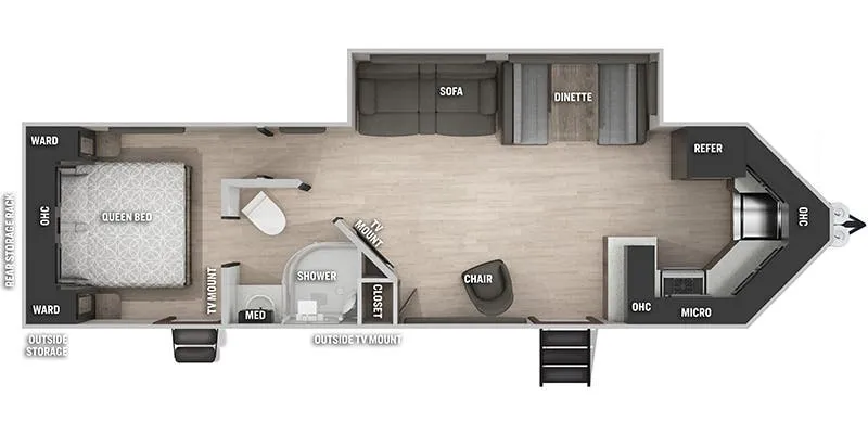 2018 Forest River Cherokee 274VFK floor plan