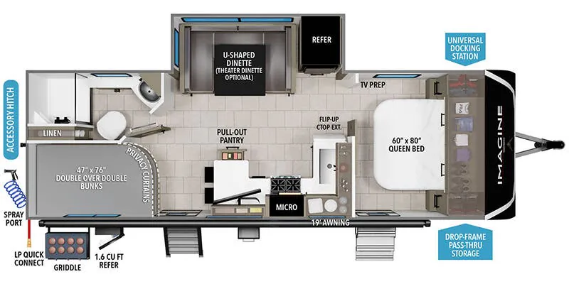 2027 Grand Design Imagine 2470BH floor plan