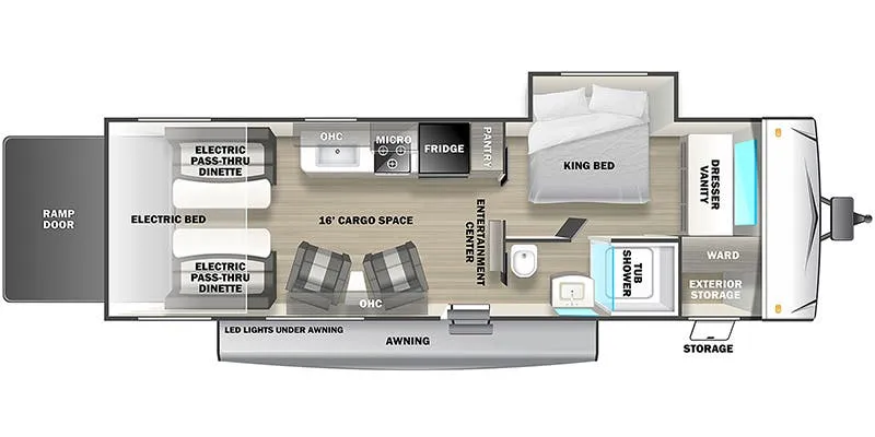 Forest River Stealth QS2616G floor plan