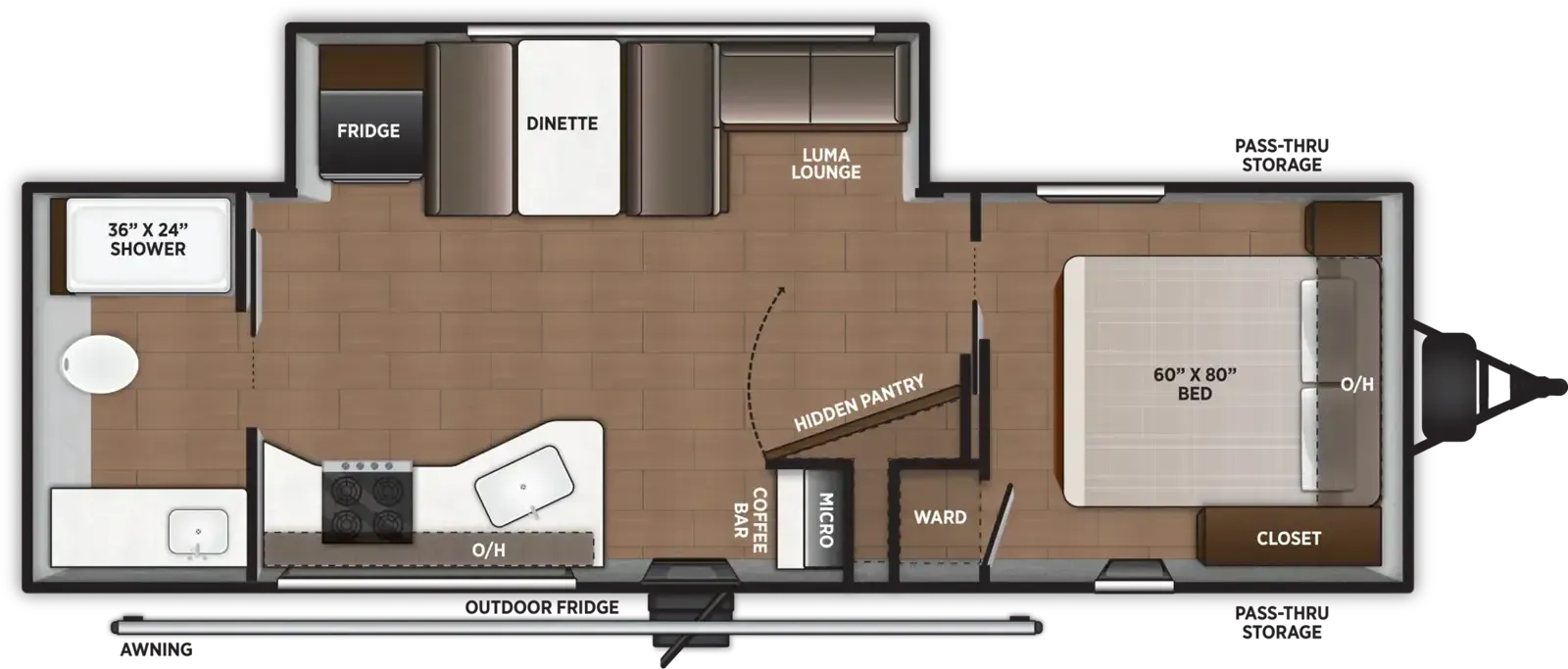Forest River Airelume 255 floor plan