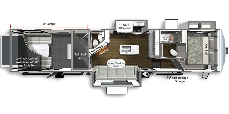 Dutchmen Voltage Triton 3911 floor plan
