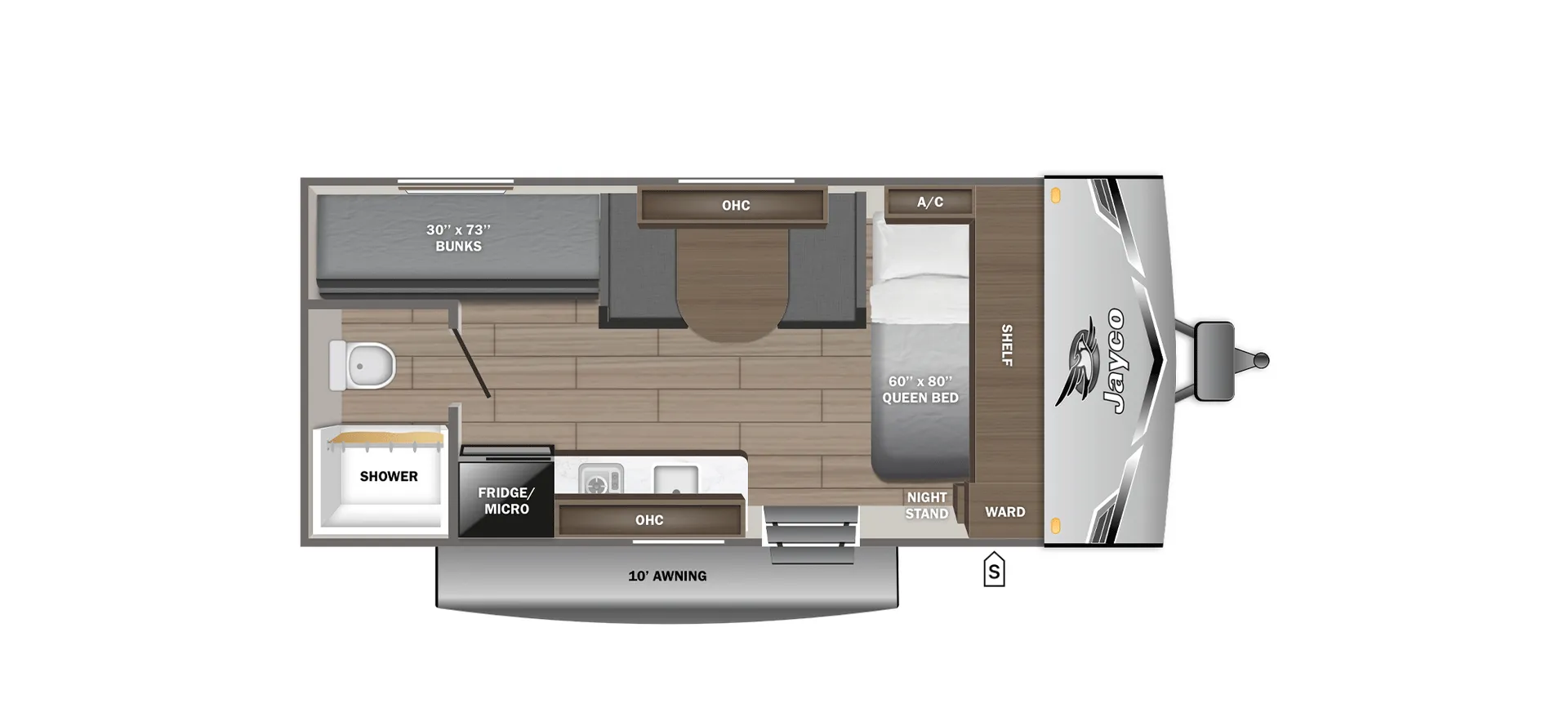 2027 Jayco Jay Flight SLX 170BHW - Floor plan