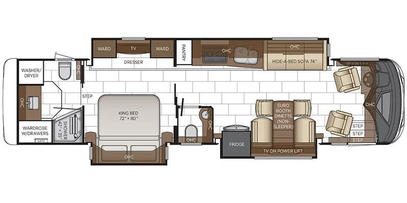 Newmar Mountain Aire 3825 floor plan
