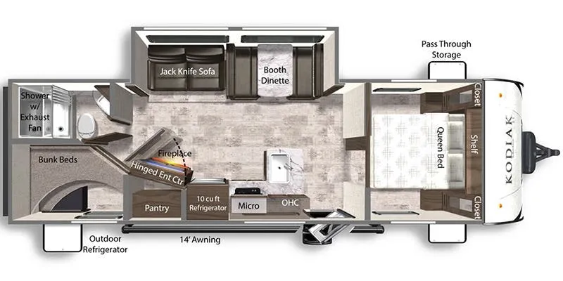 Dutchmen Kodiak SE 27SBH floor plan