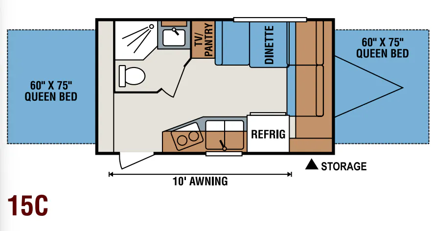 K-Z Coyote 15C floor plan