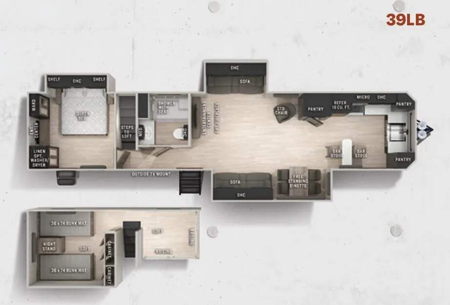Forest River Cherokee 39LB floor plan