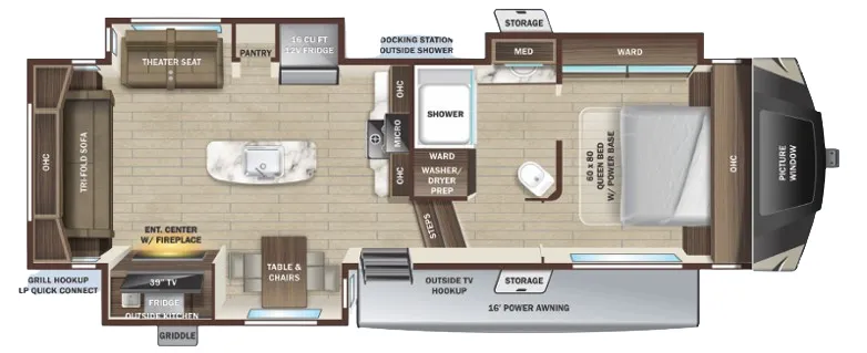 Highland Ridge Mesa Ridge XLT 264RLS floor plan