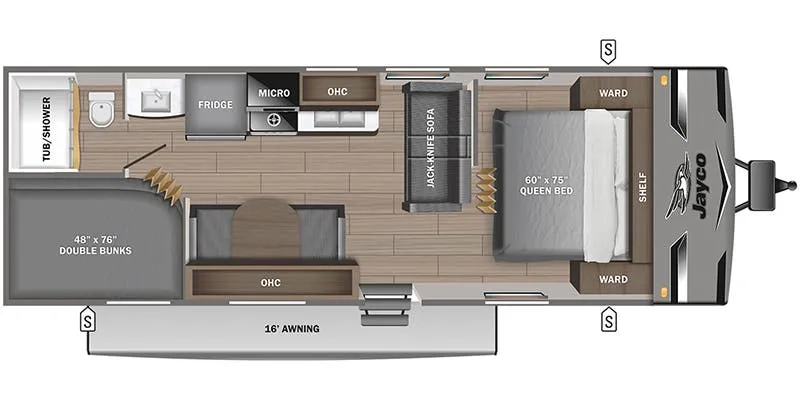 2024 Jayco Jay Flight 264BH floor plan