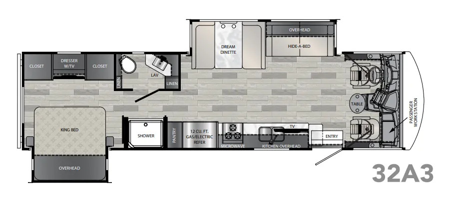 Forest River Georgetown 3 Series GT3 3 SERIES GT3 32A3 floor plan