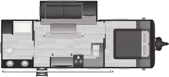 Keystone Hideout 243RB floor plan
