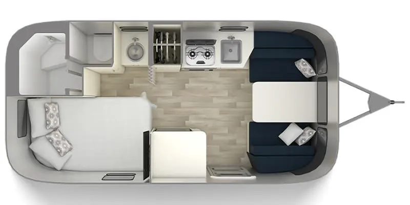 2021 Airstream Bambi 19CB - Floor plan
