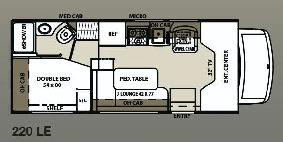 Coachmen Concord 220 LE floor plan