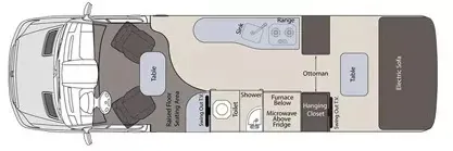 2017 Pleasure-Way Plateau FL - Floor plan