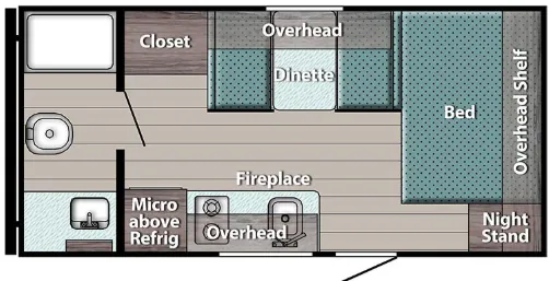 Gulf Stream Enlighten 17RB floor plan