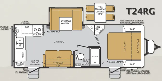 Forest River Wildcat Maxx 24RG floor plan
