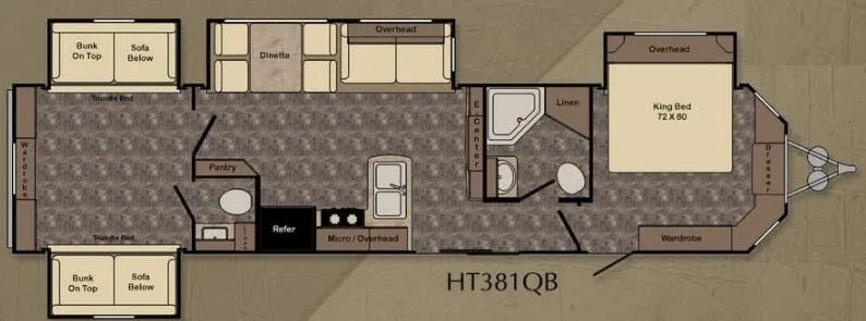 CrossRoads Hampton HT381QB floor plan
