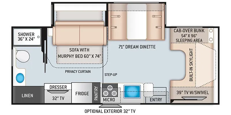 2023 Thor Motor Coach Quantum LC LC25 - Floor plan
