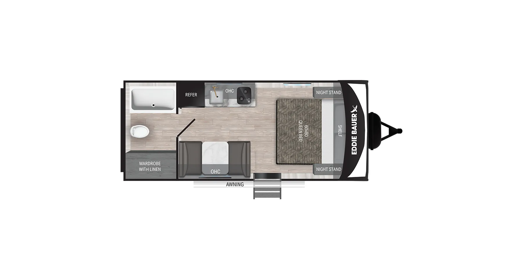 Heartland Eddie Bauer 17RB floor plan
