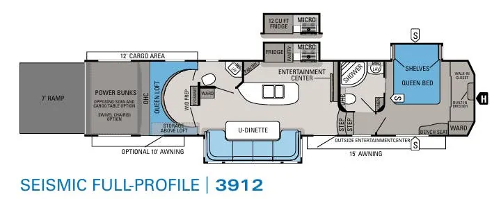 Jayco Seismic 3912 floor plan
