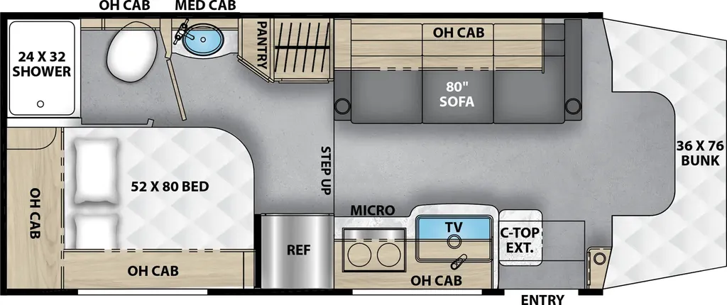 2026 Coachmen Cross Trail EV 24FL floor plan