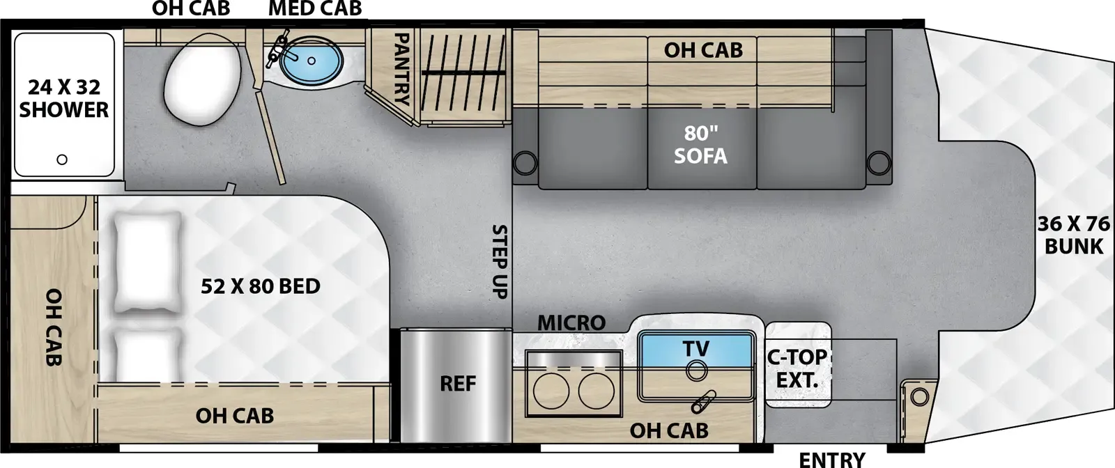 2026 Coachmen Cross Trail EV 24FL - Floor plan